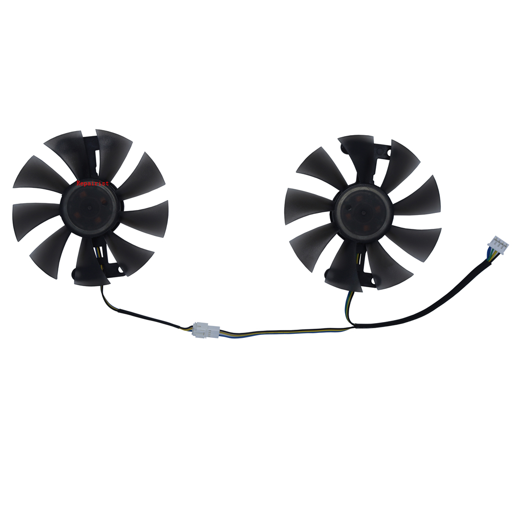 Rx 580 8Gb 2048Sp Gpu - 2 шт./комплект, вентилятор для видеокарты, диаметр