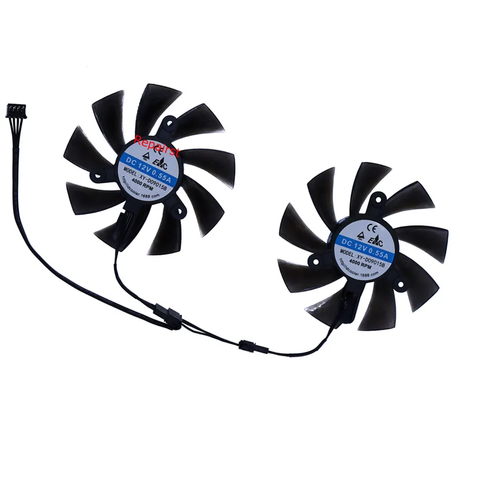 Rx 580 8Gb 2048Sp Gpu - 2 шт./комплект, вентилятор для видеокарты, охладитель