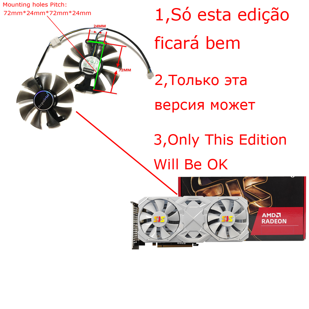 Вентилятор для видеокарты FL80 – обзор и цена Rx 580 8Gb 2048Sp Gpu