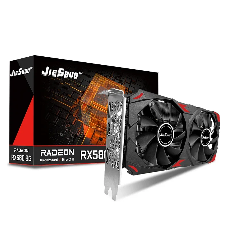 Видеокарта JIESHUO AMD RX 580  – обзор и цена Rx 580 8Gb 2048Sp Gpu
